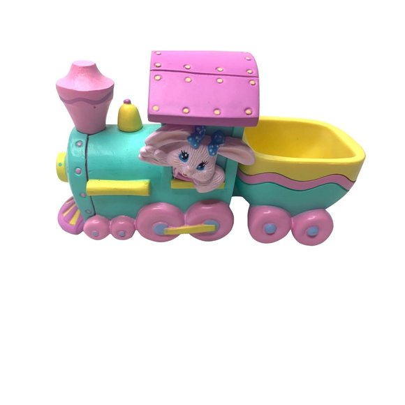 1993 Binney and Smith Hallmark Bunny Train Hard Plastic Crayola Eggspress Easter - Picture 1 of 5